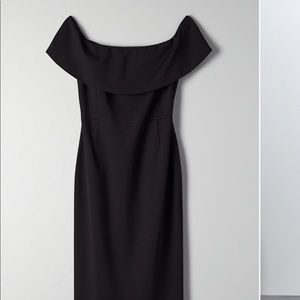 Off the shoulder midi dress